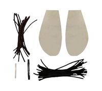 Cat Cockroach Costume Outfit | Handmade Cloth Striped Wings 15x25cm 5.91x9.84in | Funny Social Media Pet Apparel | Viral Cosplay Party Photography Dress Up Kit