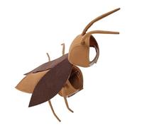 Cat Cockroach Costume, Realistic Funny Kitten Cape Set, Breathable Cosplay Outfit with Wings and Antennas for Cats Dogs Holidays 7.87-11.02 Inches Parties Home Pet Photo Shoots