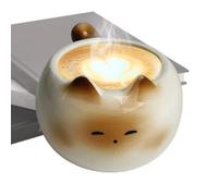 Cat Coffee Cup - Mug for Coffee | Beverage Holder Keepsake | Cat Shape Ceramic Côffee Cup for Milk Juice Hot Chocolate Home Camping Dorm Family Gathering Apartment Party Pet Lovers