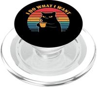 Cat Coffee Moody Kitty Morning Cafe Mom PopSockets PopGrip para MagSafe