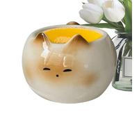 Cat Coffee Mug - 210 ml de té de cerámica para gatitos, lindo regalo de amante del gato | Grasa de bebida de gran calibre, adorable vaso de agua, taza decorativa con temática animal para la ma