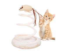 Cat Coil Toy - Toy Pet Spring | Juego de enriquecimiento interactivo con ratones para todas las razas y tamaños de , suministros de juego en la sala para la práctica de la caza, reducción de