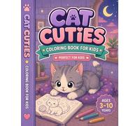 Cat Coloring Book for Kids Ages 3-10: 24 Cute Cats to Color with Emotion Tracker: Kids Coloring Book for Relaxation and Creativity | Libro para Colorear Infantil (Super Cute Creatures Coloring)