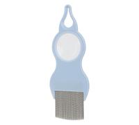 Cat Comb - 27 g comfortable Shedding Pet Comb with Magnifier | Cat Grooming Comb, Pet Knots Removal, Metal Teeth, Grooming Tool for Short Medium and Long Pet Hair, Pet Supplies