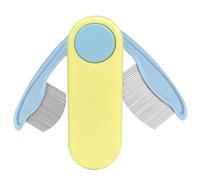 Cat Comb - Cepillo de desbloqueo de mascotas plegable , peine de hielo para gatito pequeño y mediano para el hogar interior jardín al aire libre Walking Park Grooming Tool, cepillo de pelo