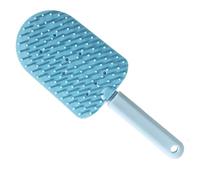Cat Comb, Gentle Deshedding Tool, Ergonomic Non-Slip Handle, Ice Cream Shape Brush for Puppies, Homes, Salons, Pet Grooming Accessories, 7.87inches Yellow Blue