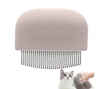 Cat Comb Shedding, Massage Dematting Tool, 3.54x3.07x1.06 Inches, Gentle Dog Shedding Brush, Ergonomic Handle, Safe Effective Grooming for Short and Long Hair Pets (Multicolor)