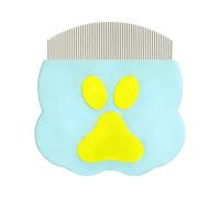 Cat Comb - Stainless Steel Dematting Tool | Professional Pet Hair Comb for Long Short Hair Cats Puppies Kittens Daily Grooming Bath Home Vet Spa