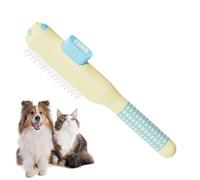 Cat Combs - Self-Cleaning Anti Slip Hair Brush with Metal Teeth, dog and cat hair removal comb, Pet Comb for Cats for Puppy Dog Animals Indoor Homes Shedding to removes loose hairs