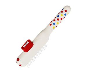 Cat Combs - Self-Cleaning Anti Slip Hair Brush with Metal Teeth, dog and cat hair removal comb, Pet Comb for Cats for Puppy Dog Animals Indoor Homes Shedding to removes loose hairs