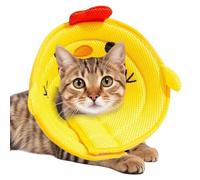 Cat Cone Collars, Pet Neck Donut Protective, Wound Protection Neck Cover with Soft Fabric, Licking Accessory for Puppies Kittens Small Medium Large Animals, Comfortable Healing Collar for Pets