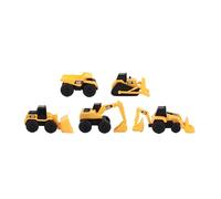 CatToysOfficial|Máquinas y Camiones de Juguete para Niños | 5 Piezas - Camión Volquete, Pala Cargadora,Bulldozer, Retroexcavadora, Excavadora de Juguete,Decoración, Regalo, Juguetes Niños 3 Años o Más