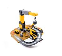 CAT Construction Toys CAT Little Machines Jumbo Crane Juego de construcción | Luces y sonidos realistas | Grúa funcional, a partir de 3 años | Conjunto de construcción de más de 30