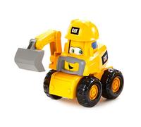 CAT Construction Toys, Junior Crew Construction Pals Excavator EduCATional Preschool Vehicle with Kid Vroom Sounds and Animated face. for Ages 2+