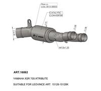 CAT CONV MANIFOLD 16062 Colector De Escape Leovince