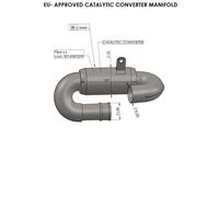 CAT Convector Colector De Escape Triumph 16055 Leovince 371048