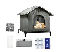 Cat Cooling House, doble capa plegable Cool Shelter with Ice Packs Pet House Feature, Large Cooling Bed for Kittens Indoor Outdoor Yard Balcony Summer Heat Relief Comfortable Pet Use