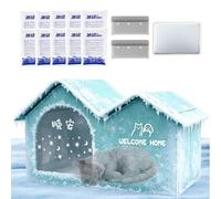 Cat Cooling House Insulated Removable Waterproof Ten Ice Packs To CiOxford