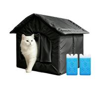 Cat Cooling House, Pet Cave, 2 Ice Packs, Indoor Sleeping Shelter, Backyard