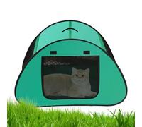 Cat Cooling House, Puppy Kennel Pet Tent, 27,56 x 17,72 in Breathable plegable diseño, portátil Cool Shelter, interior al aire libre Comfort for Dogs and Cats, Suministros de verano
