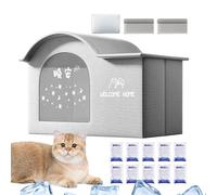 Cat Cooling House, Puppy Kennel Shelter, 16.54x15.75x12.01Inches Insulated Foldable Design, Portable and Breathable, Easy to Clean, Ideal for Indoor and Outdoor Pet Use