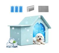 Cat Cooling House | Semi-Enclosed Ice Pet Bed For Garden Backyard Patio L