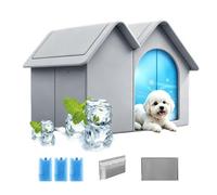 Cat Cooling House | Semi-Enclosed Ice Pet Bed For Garden Backyard Patio L