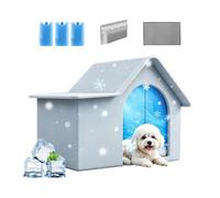 Cat Cooling House | Semi-Enclosed Ice Pet Bed For Garden Backyard Patio L