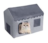 Cat Cooling House, Ventilated Kitten Ice Nest, 18.11 Inches Breathable Air Conditioned Shelter, Portable Summer Bed for Indoor Outdoor Balcony Garage Porch Living Room