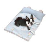 Cat Cooling Mat, Pet Ice Sleep Pad, Chill Relief Cushion with Pillow, Temperature Control Layer, for Post-Exercise Recovery Hot Weather Kennel Cage Car Indoor Sofa Bedroom Outdoor