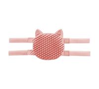 Cat Corner Scratcher, Wall Mounted Animal Face Scratcher with Catnip, Self-Grooming Pet Massage Comb, 12.99x5.04x0.55in, Ideal for Furniture Protection, Apartment Living, Pink/Blue