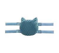 Cat Corner Scratcher, Wall Mounted Animal Face Scratcher with Catnip, Self-Grooming Pet Massage Comb, 12.99x5.04x0.55in, Ideal for Furniture Protection, Apartment Living, Pink/Blue