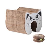 Cat CROCKER BOARD - Almohadilla de cartón ondulado reversible | Esterilla duradera para gatos de interior, protege muebles, interactivo Kitty Play Lounge y superficie de afilado protector Kitty Play