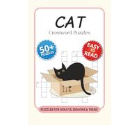Cat Crossword Puzzles: Crossword Puzzles with Easy to Read Print about Cat, Animals, Breeds and More I 6x9 inches, 120 pages I 50+… Gift for Vacations, Holidays and Relaxation