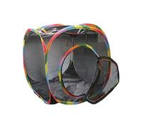 Cat Cube Tent, Pop Open Ventilated Enclosure, 15,94 x 16,14 in Túnel Compatible, Plegable Playhouse para uso interior y exterior, Balcony, Patio Oro Apartmen