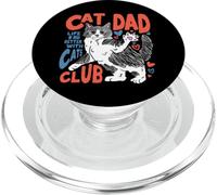 Cat Dad Club Día del Padre Life is Better with Cats Lover PopSockets PopGrip para MagSafe