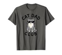 Cat Dad Club Funny Cat Dad para Hombre Camiseta
