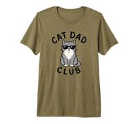 Cat Dad Club Funny Cat Dad para Hombre Camiseta Premium