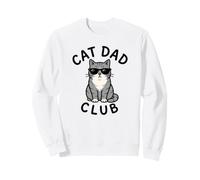 Cat Dad Club Funny Cat Dad para Hombre Sudadera