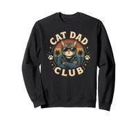 Cat Dad Club Funny Cat Dad para Hombre Sudadera