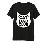 Cat Dad Club Hombre Niño Dueño Amante Día del Padre Papa Camiseta Premium