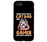 Cat Dad Gamer Funny Gaming Father Tengo dos títulos para hombres Carcasa para iPhone SE (2020) / 7 / 8