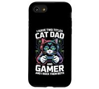 Cat Dad Gamer Funny Gaming Father Tengo dos títulos para hombres Carcasa para iPhone SE (2020) / 7 / 8