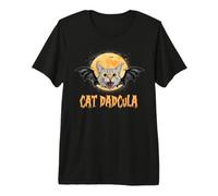 Cat Dad Halloween Costume Cat Dadcula Funny Cats Lovers Camiseta Premium