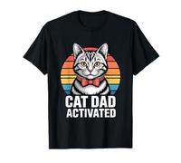 Cat Dad Mode Activated Camiseta