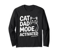 Cat Dad Mode Activated Manga Larga