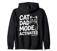 Cat Dad Mode Activated Sudadera con Capucha