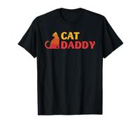 Cat Daddy Retro Shades Cool Pet Padre Kitty Lover Art Look Camiseta