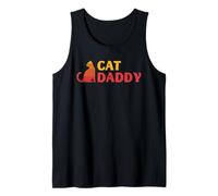 Cat Daddy Retro Shades Cool Pet Padre Kitty Lover Art Look Camiseta sin Mangas