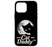 Cat Daddy Vintage Eighties Style Cat Retro Full Moon Carcasa para iPhone 16 Pro MAX